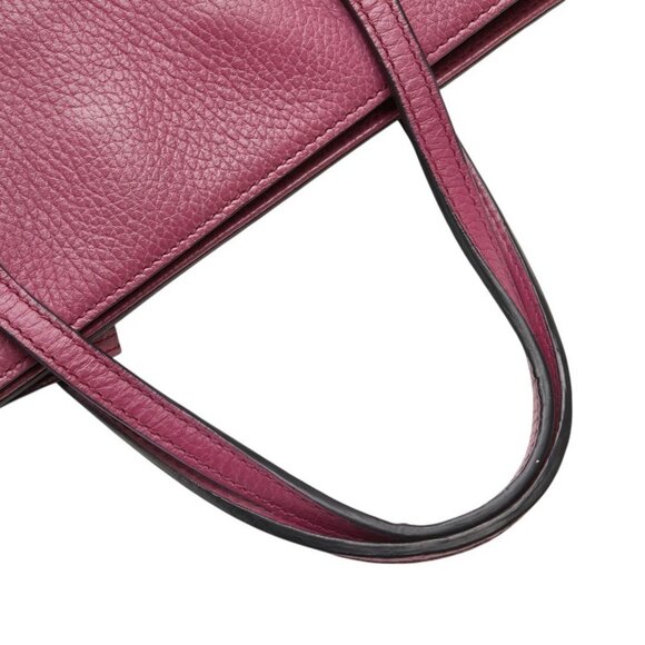 GUCCI Purple Leather Shoulder Bag - Picture 8 of 12